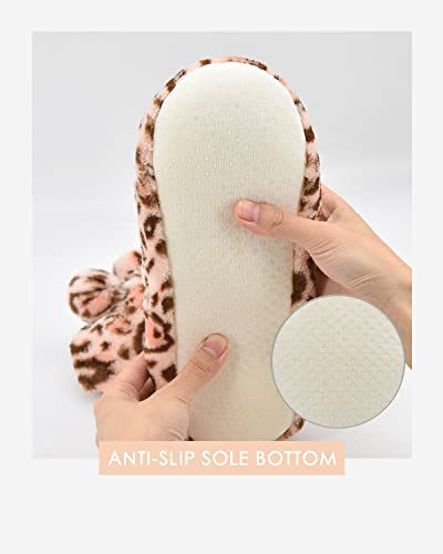Image of Keyela Womens Non-Slip Sole Slipper Socks, Fluffy Winter House Booties | Ultra soft fuzzy warm indoor house slippers Non-skid bottom for safe walking Cozy winter footwear for ladies