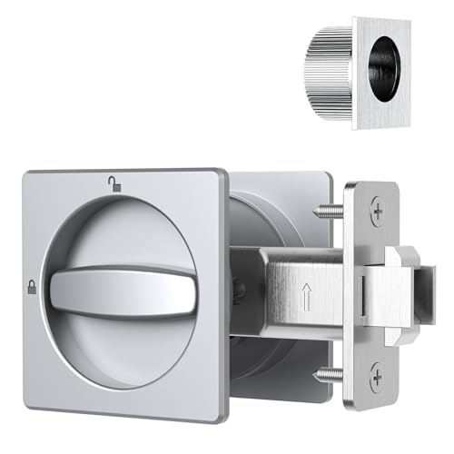 AST Square Pocket Door Lock with Edge Pull