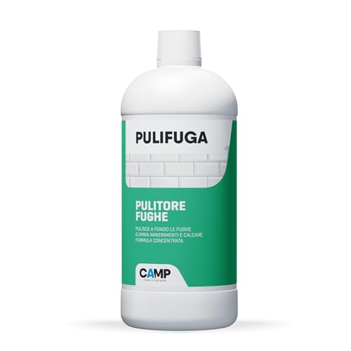 CAMP Pulifuga - Nettoyant pour joints de carrelage, élimine taches et noircissements - Solution concentrée, nettoyage maison, 1 l