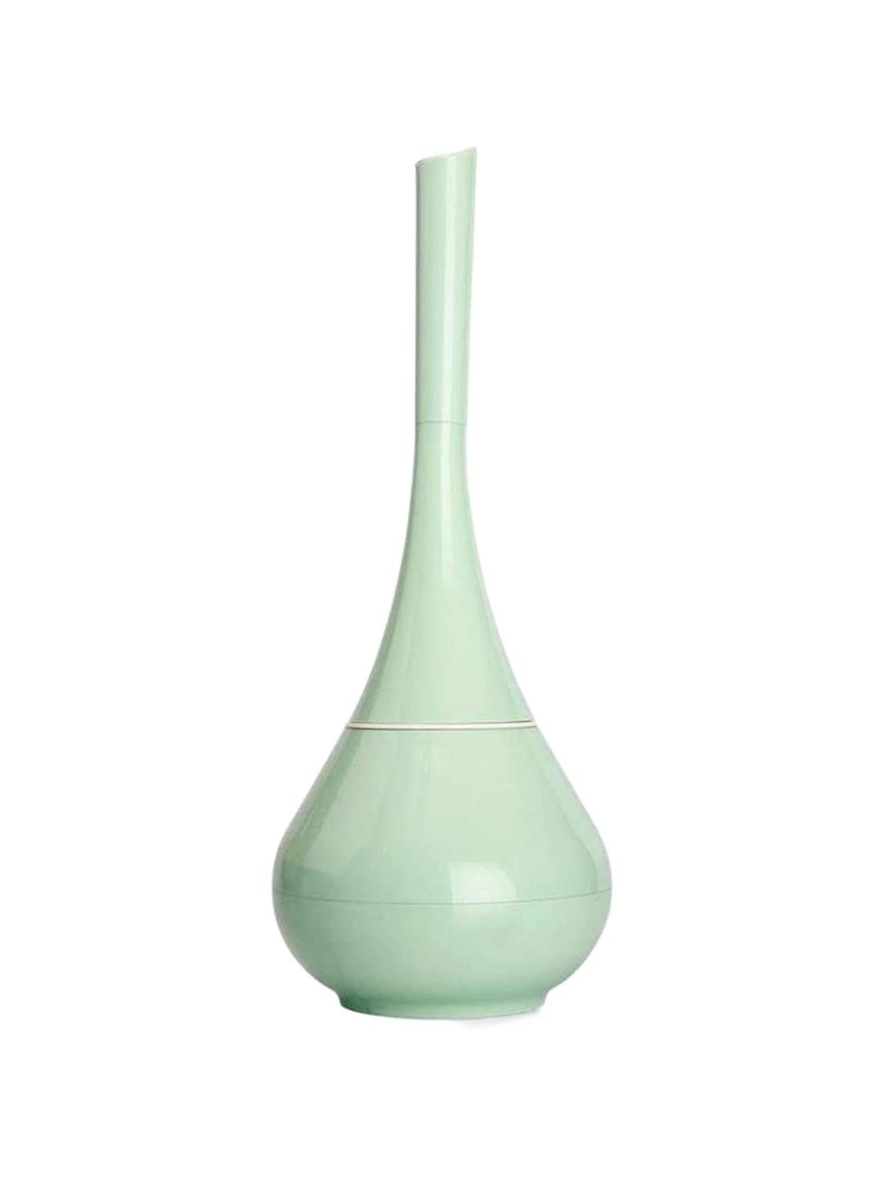 Toilet Cleaner Brush Toilet Brush and Bracket Bathroom Toilet Detachable Brush Vase Toilet Brush Holder with Base Long Handle Cleaning Brush Brush for Bathroom(White) (Green 16 * 16 * 38cm)