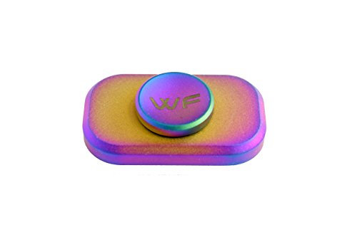 WeFidget Original The Bar Mini Hand Spinner, 6+ Minutes of Spin time, Super Discrete, Premium Finish, Replaceable Bearings, Electroplated Brass, Travel Case Included