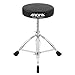IUPPA Universal Drum Throne Round Padded Drum Seat Stool -braced Stainless Steel Legs-Slip 5 Levels Adjustable Height for Adult Drummers