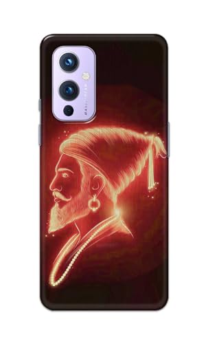 Image of PRINTFIDAA Printed Hard Back Cover Case for OnePlus 9 Back Cover (Chatrapati Shivaji Maharaj) -112