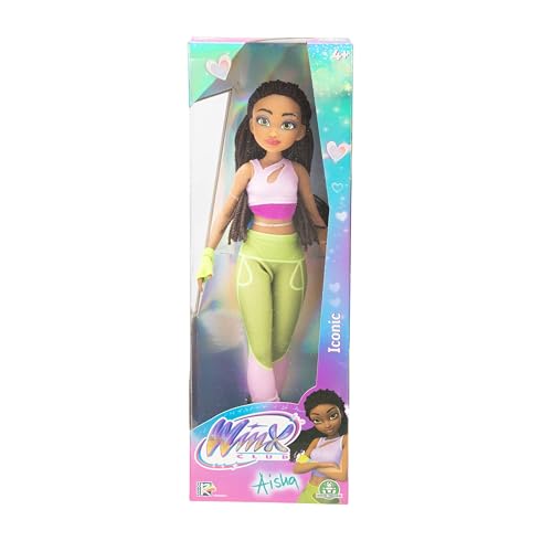 Winx, boneca articulada, 26 cm, série Iconic, modelo Aisha, para crianças a partir de 3 anos, WNX775