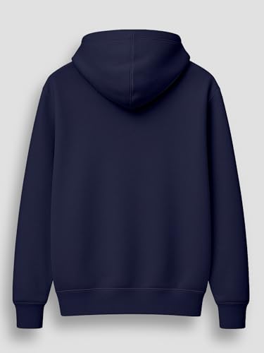 Image of Womens Plain Hoodie - Soft Cotton Blend Fleece Sweatshirt with Kangaroo Pocket & Drawstring Hood | Warm, Comfortable Winter Wear for Daily Use, Travel & Casual Outings