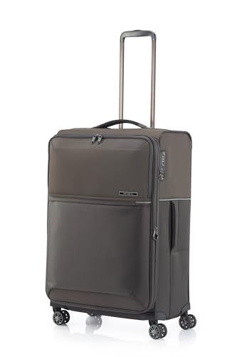 Image of Samsonite 73H 71 cms Nylon Spinner Softsided Medium Check-in Luggage | Trolley Bag For Men Women, Platin Grey