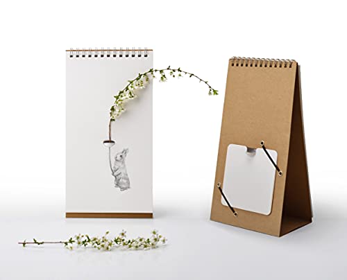 PLAYABLE ART Flip Vase - Notebook Style Flower Vase, 7 Drawings (Companion)