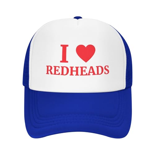 I Love Redheads Trucker Hat Snapback Mesh Baseball Cap Unisex2
