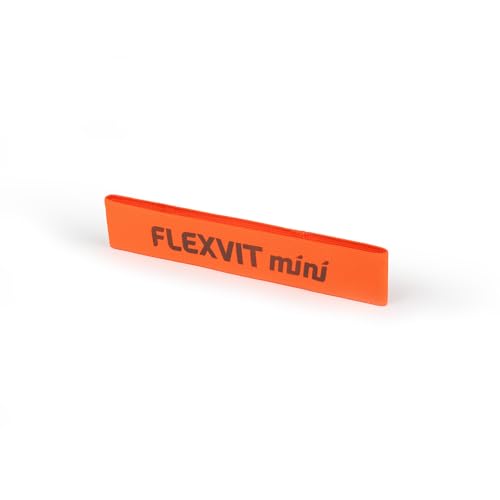 FLEXVIT Mini Banda Core (Naranja) – Banda de Resistencia para estabilización, Estiramiento, activación y Movilidad. 6 Niveles, para Principiantes y Profesionales, Lavable.