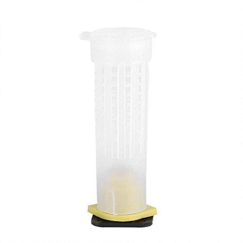 Zerodis Beekeeping Rearing Cup Kit Bee Queen Cages Roller Beekeeper Equipment Tool 50/70 / 100 Roller Cages(100 x Roller Cages)