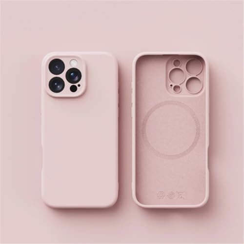 Coque lisse iPhone 12 rose silicone liquide idéal pour le quotidien