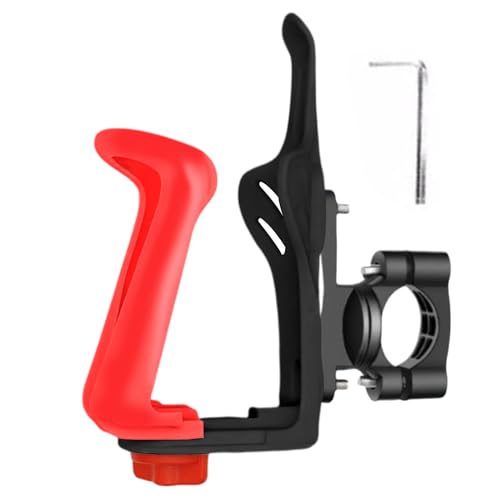 Portabotellas para bicicleta | Portabotellas para bicicleta de montaña | Accesorio ajustable con enganche para manillar para bicicletas de carretera y Mountain Bike con marco de 20 – 35 mm para