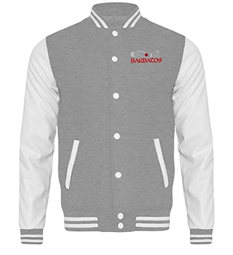 Sudadera bicolor XXL Generisch Barbatos Let's Fucking Die College con mangas en contraste