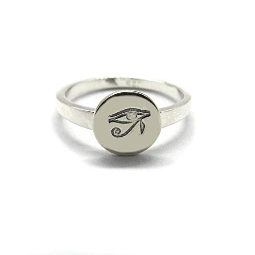 Bague en argent massif 925 Œil de Ra : un bijou d'exception finement ciselé Empress R001922