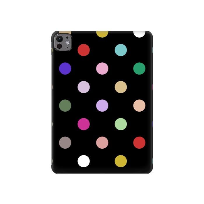 Coque iPad Pro 11 2024 housse tablette à pois colorés