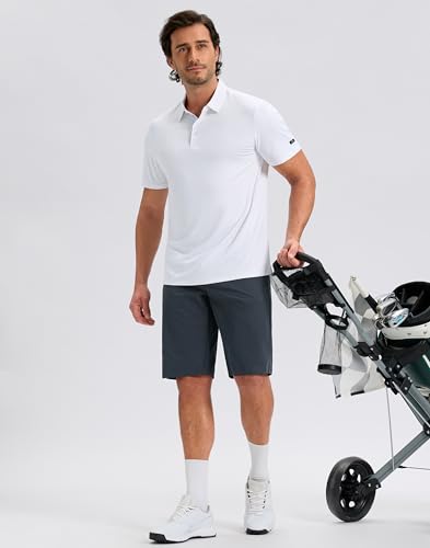 Image of Obla Mens Golf Shirt Short Sleeve Dry Fit Moisture Wicking Performance Athletic Casual Work Collared Polo Shirts for Men
