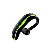 SLuB Auricolare Bluetooth Auricolare Wireless Mani libere con Microfono Auricolare Impermeabile V4.1 Cuffie per Auto Adatto a Tutti i dispositivi Bluetooth (Verde)