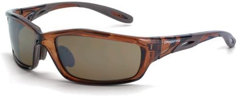 12 Pack Crossfire 2117 Infinity Safety Glasses HD Brown Flash Mirror Lens - Crystal Brown Frame by CrossfireQ