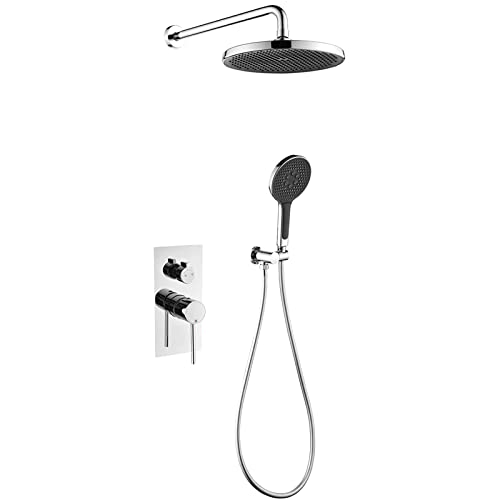 Ensemble de Robinet de Douche Encastrable avec Douchette Pratique et Mitigeur Intégré - 2