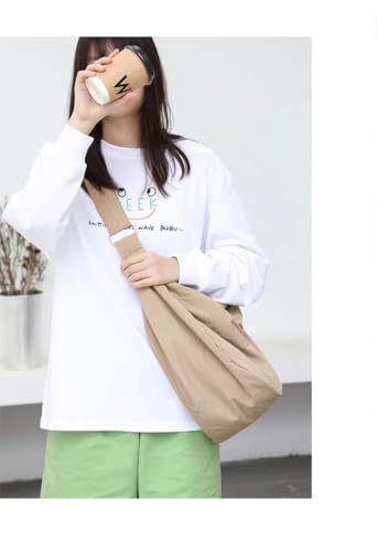 Image of Nylon Crescent Crossbody Bag for Women Men Casual Tote Handbag | Nylon
