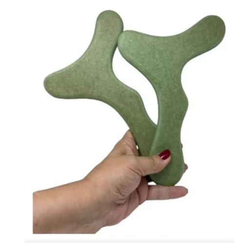 Kit Bambuterapia com 6 Tubos de Bambu e 2 Pantalas, Acessórios para Massagem