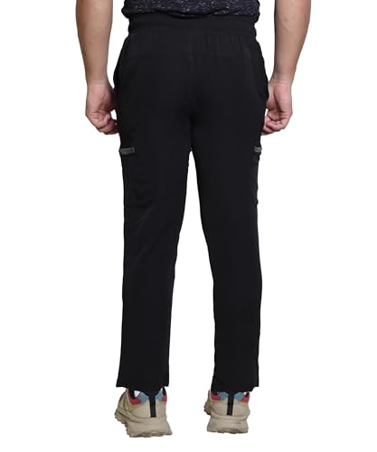 Image of Track Pant for Men - Polycotton Joggers, Gym Pants & Lowers for Men with Adjustable Waist, Moisture-Wicking Fabric & Pockets - Cargo & Ideal Sports Pajamas for Workout & Casual Wear