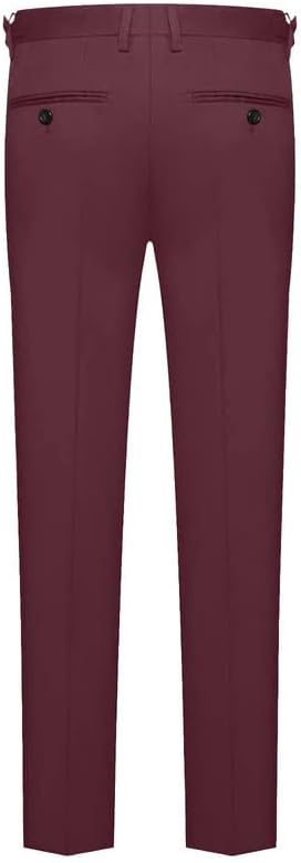 Men's Dress Pants with Black Satin Side Trim Side Tie Waist Adjustable Waistband Multiple Colors Available