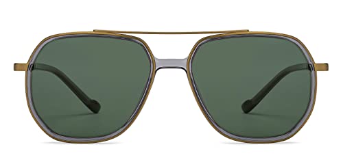 Image of Hip Hop Full Rim Square Branded and Stylish Sunglasses For Men & Women | Polarized and 100% UV Protected | Medium | LK S15200