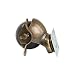 OK5STAR Ruedecillas robustas de estilo antiguo en color dorado, con protector superior,...