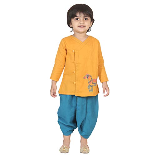 Image of BownBee Kids Ethnic Wear Dhoti Kurta Set | Traditional Festive Clothing for Children | Indian Wedding & Celebration Wear | Comfortable Fit
