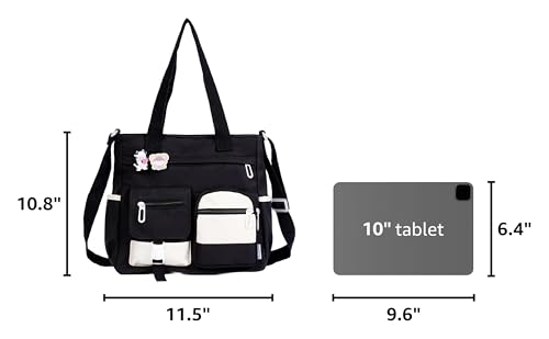 Image of Phaoullzon Crossbody Cute Bag for Teens Kawaii Messenger Purse Nylon Shoulder Tote Bags