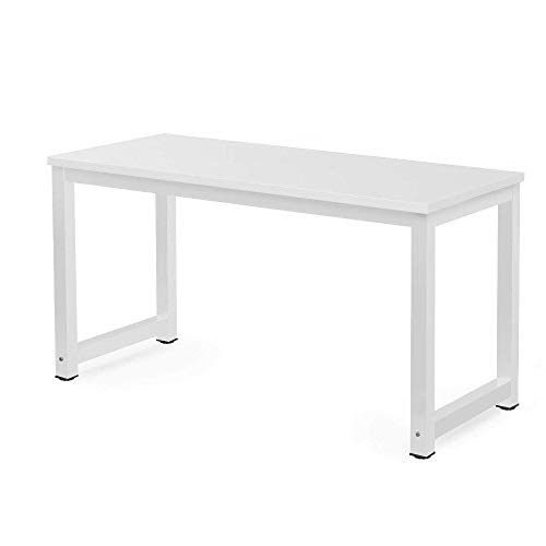 Millhouse Computer Desk, Office Workstation, Laptop Table, Dining and Gaming Table for Home Office, White-1