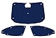 Fensterrollo-Set Kombatibel Mit Ford Tourneo Courier (2014-Date)(Frontset) Rückseite einfärben Gelb, Reversibel und Thermisch