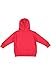 RABBIT SKINS Toddler Full-Zip Fleece Hooded Sweatshirt, Red, 2T, Small