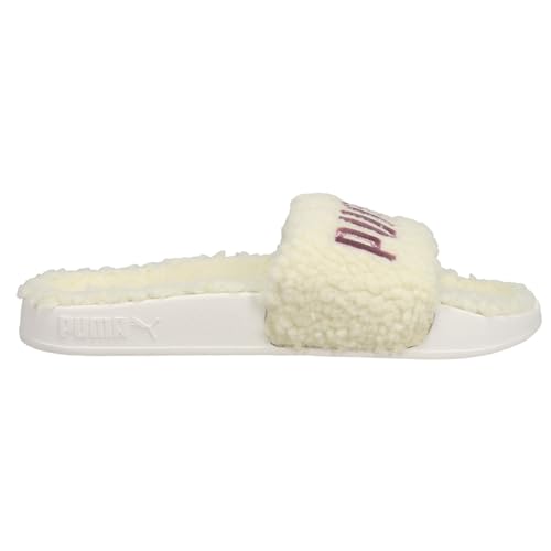 PUMA Womens Leadcat 2.0 Sherpa Slide Sneakers Shoes Casual - Pink, White