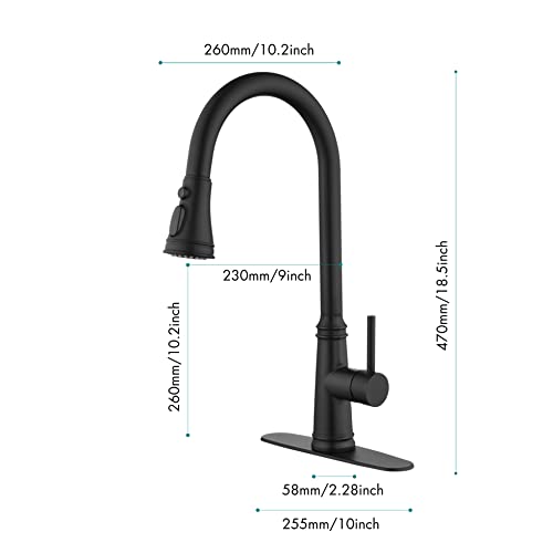 Robinet tactile cuisine finitions haut de gamme douchette pull down