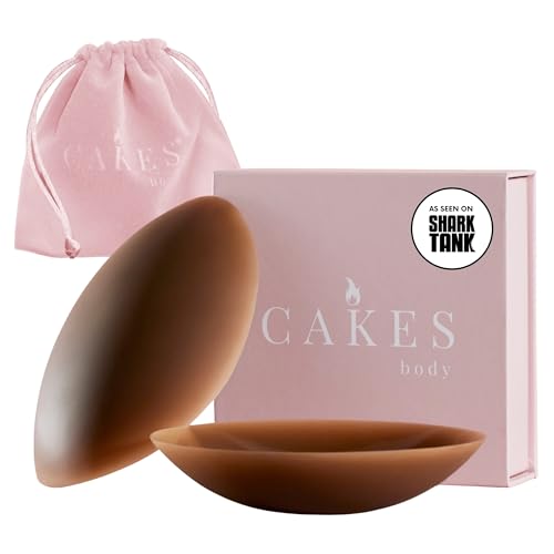 Image of CAKES Body Grippy Non-Adhesive Silicone Nipple Covers for Women (NO STICKY ADHESIVE) - Reusable, Silicone (Circle)