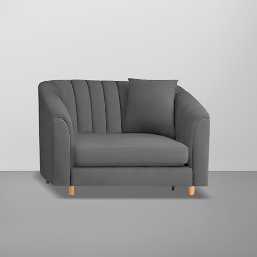 Image of Doraldo Seater Sofa Set for Living Room (Dark Grey) Premium Fabric Sofa Set