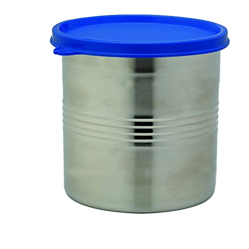 Signoraware Modular Steel Container Round 1000ml, Set of 1,MOD Blue