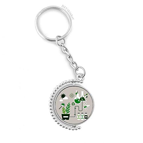 Porte-clé chimie tambour rotatif idée cadeau originale pour prof et scientifique