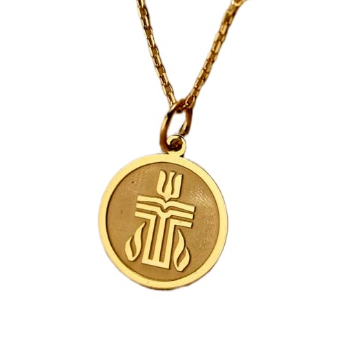 Collier pendentif croix presbytérienne LKBEADS chaîne câble robuste