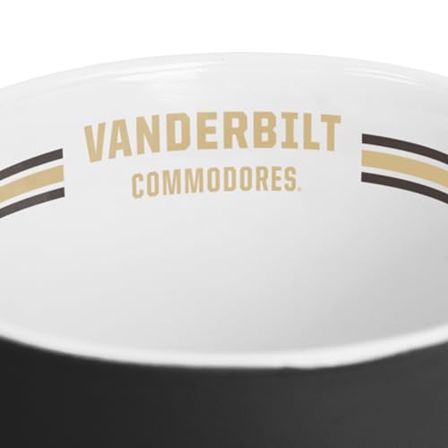 Image of Logo Brands NCAA Vanderbilt Commodores 15oz Stripe Mug - Team Logo, Inside Print, Standard Handle, Microwave & Dishwasher Safe