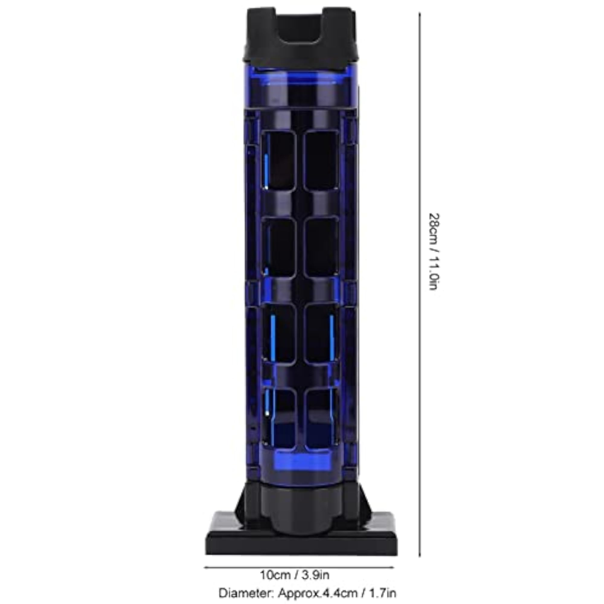 Fishing Box Rod Stand, Detachable Design for Fish Pond (Blue)
