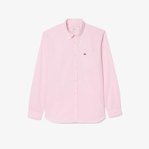 Image of Lacoste Regular Fit Gingham Poplin Shirt