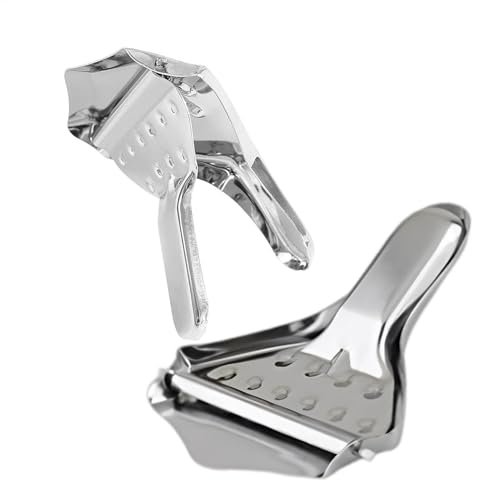 Juego de exprimidor de limón manual - Exprimidor de limón de acero inoxidable de grado alimenticio de 2 piezas | Práctico utensilio de cocina para el hogar | Exprimidor de naranjas, exprimidor de cítr