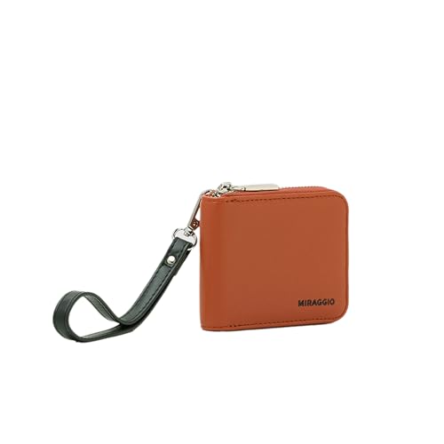 Image of Miraggio Cody Wallet with Detachable Wristlet | One Main Compartments | 6 Card Slots | Women Wallets | Gift Items for Women (Orange)