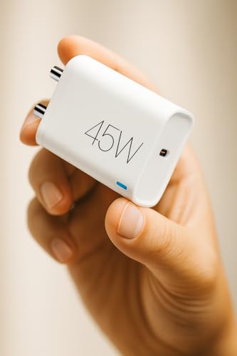 Image of Original 45W Super-Fast Type C Charging Adapter for Samsung S25 Ultra /Google 10 Pro XL /One plus15 /Nothing /Motorola /Xiaomi 17 ProMax /iPhone /Laptop /Tablet /Chromebook|45W USB C PPS Charging Adaptor,White