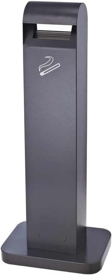 Miniatura 3 de Bote de basura Cenicero vertical al aire libre de acero inoxidable para cigarrillos a tope cenicero cenicero comercial Soporte de piso para fumar