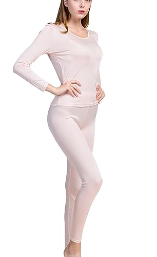image for Grenasasilk Womens Silk Long Underwear Mulberry Silk Long Johns Silk T