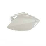  Fianchetti laterali tabelle laterali portanumero plastiche compatibile con HONDA CRF 450 2005/2006 bianco